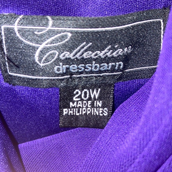 Beautiful Plus Size Formal Dress. Dark purple-Collection Dressbarn- Size 20W - Picture 4 of 5